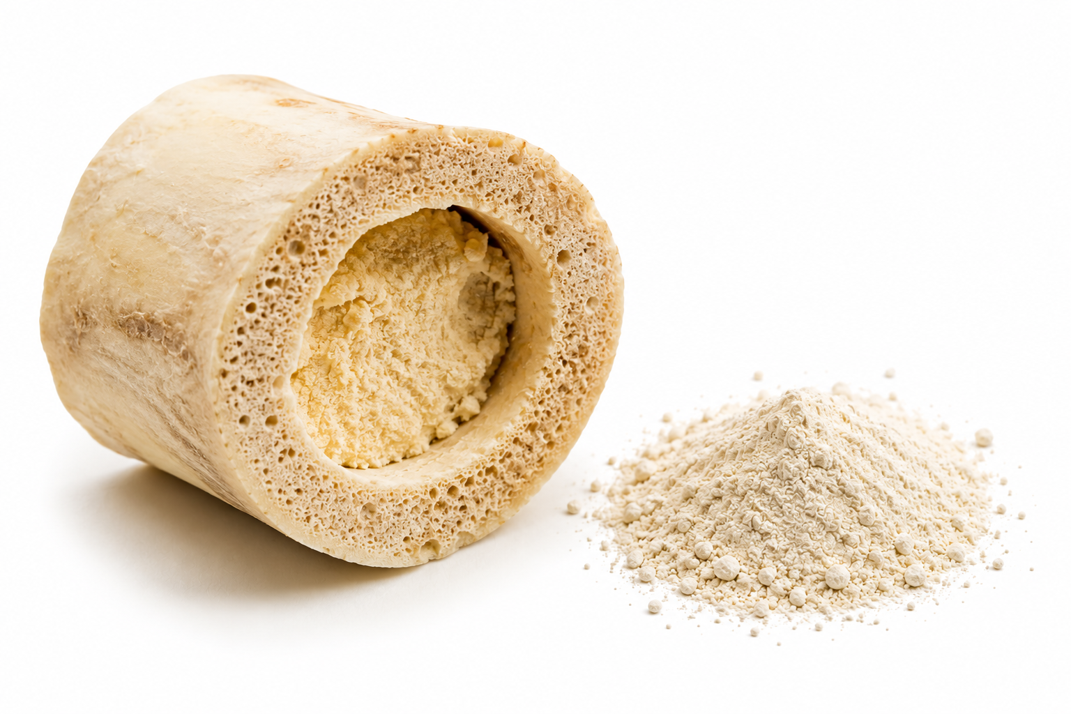 Freeze-dried bovine bone marrow